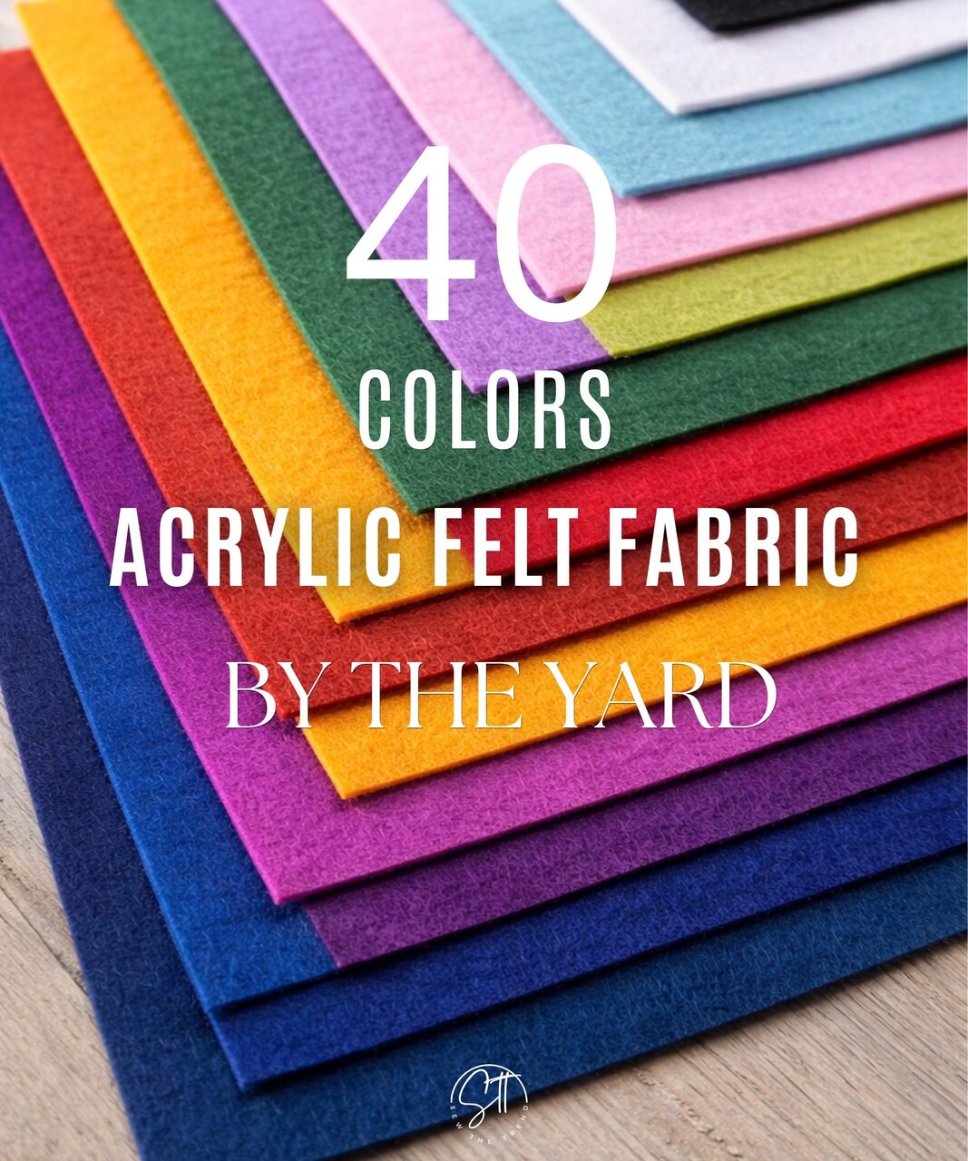 Premium Acrylic Felt Fabric by the Yard, 72" Wide 1.6mm Thick Craft Felt for Sewing, DIY Crafts